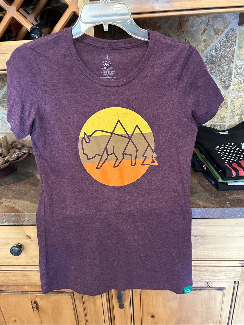 Wild Rye Women's Purple Short Sleeve Graphic Tee